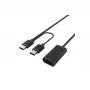 Hypertec 149221-HY USB kabelis USB 2.0 20 m USB A 2 x USB A Melns