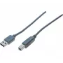 Hypertec 532512-HY USB kabelis USB 2.0 2 m USB A USB B Pelēks