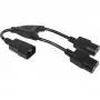 Hypertec 808430-HY strāvas kabelis Melns 0,3 m C14 savienotājs 2 x C13 savienotājs