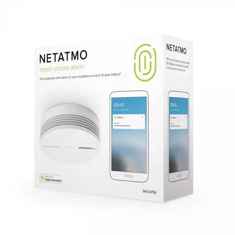Netatmo NSA-DE viedais dūmu detektors Fotoelektrisks atstarošanas detektors Savstarpēji savienojams Bezvadu savienojums