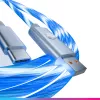Oniverse USB-A–USB-C ātrās uzlādes kabelis ar LED – 2 metri – balts (vairākplatformu)