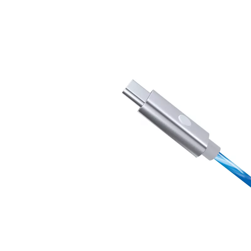 Oniverse USB-C–USB-C ātrās uzlādes kabelis – 2 metri – LED (vairākplatformu)