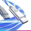 Oniverse USB-C–USB-C ātrās uzlādes kabelis – 2 metri – LED (vairākplatformu)