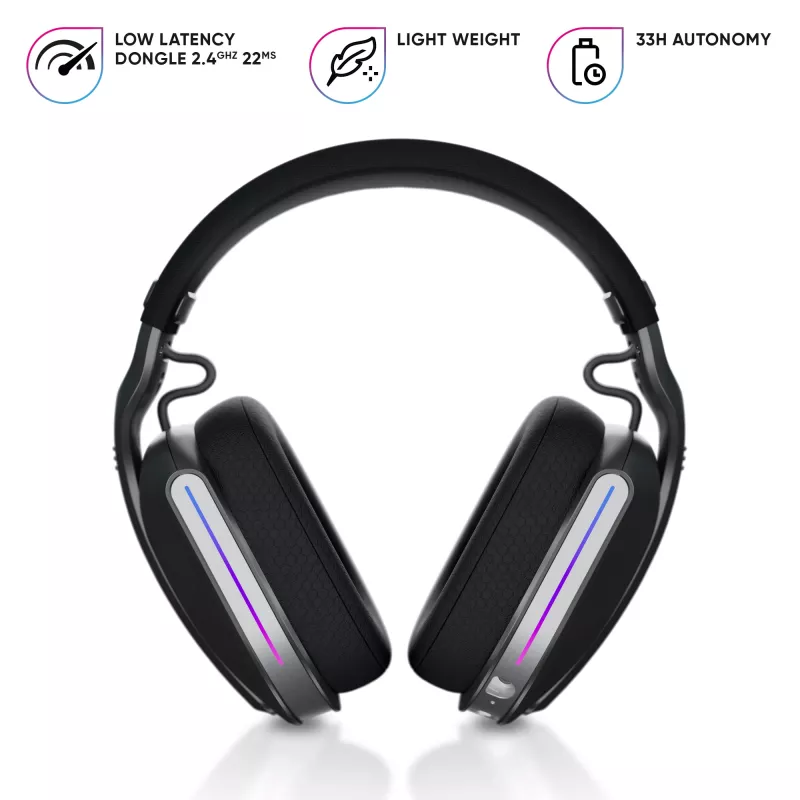Oniverse Wireless Gaming Headset Polaris - Eclipse Melns (Multiplatform)