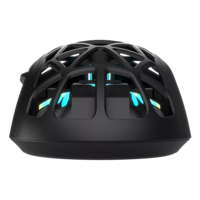Oniverse - Vadu spēļu pele Kryo - Nocta Melns (PC), Piemērota abām rokām, Optiskā, USB A tips, 13800 DPI, Melna