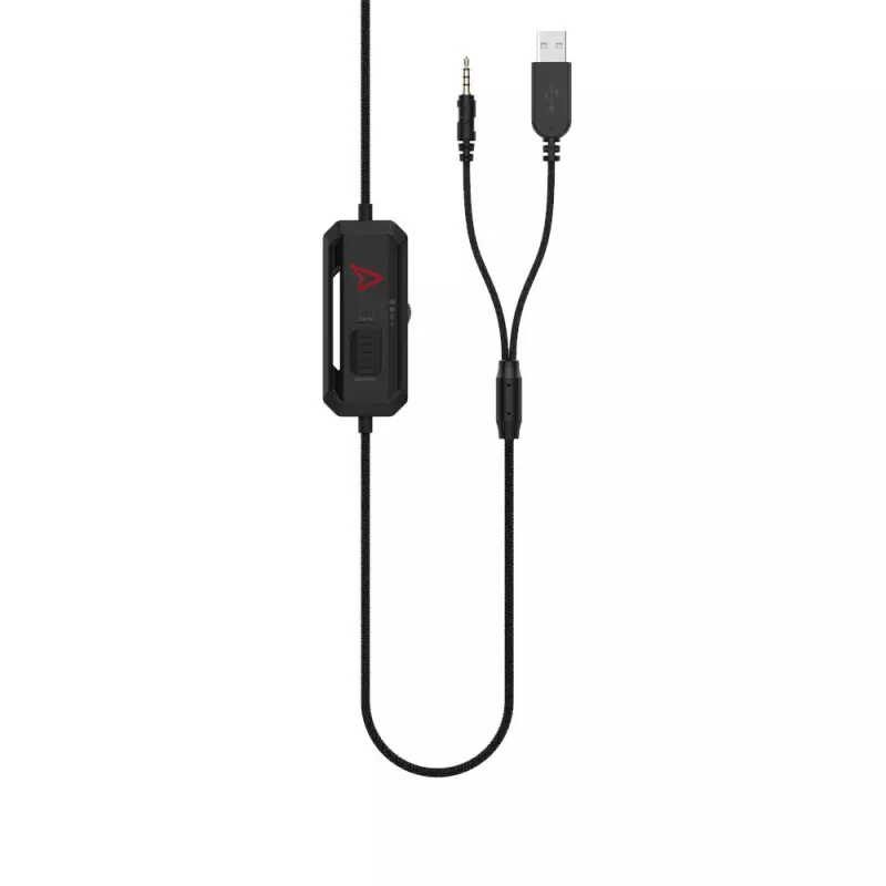 Steelplay HP47 austiņas ar vadu un galvas loku spēlēm, melnas/dzeltenas