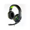 Steelplay vadu stereo austiņas HP-45 – melnas/zaļas (Xbox), vadu, spēlēm, 20–20000 Hz, 274 g, austiņas, melnas, zaļas