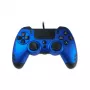Lexip Metaltech - vadu kontrolieris - safīra zilā krāsā (daudzkrāsains), spēļu panelis, PC, PlayStation 4, virzienu poga, sākuma poga, opciju poga, kopīgošanas poga, analogais / digitālais, daudzkrāsains, vadu