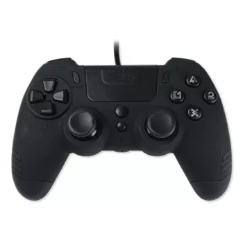 Lexip Metaltech - vadu kontrolieris - ogļu melns (daudzkrāsu), Gamepad, PC, PlayStation 4, D-pad, Sākuma poga, Opciju poga, Kopīgošanas poga, analogais / digitālais, daudzkrāsu, vadu