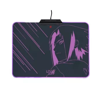 Lexip Sasuke “Revenge” Naruto Shippuden peļu paliktnis – ar stingru mikroteksturētu virsmu un RGB apgaismojumu