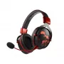 Lexip HBO Game of Thrones austiņas ar vadu un bezvadu savienojumu, galvas lentes Gaming Bluetooth melnas, sarkanas