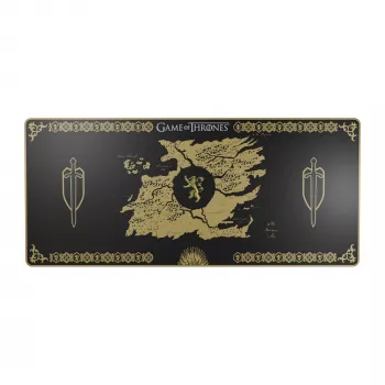 Lexip HBO Game of Thrones - Lannister Edition spēļu peles paliktnis melns, dzeltens
