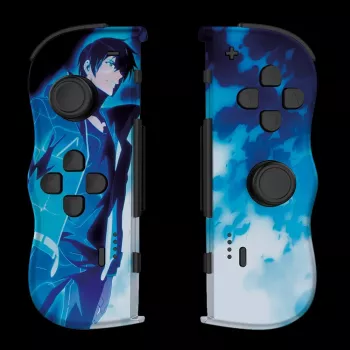 Lexip X CRUNCHYROLL - SUNG JIN-WOO TWIN PADS WL, spēļu kontrolieris, Nintendo Switch 2, D-virziena poga, virziena pogas, analogā / digitālā, bezvadu, zila, balta
