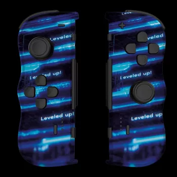 Lexip X CRUNCHYROLL - LEVEL UP WL TWIN PADS, Gamepad, Nintendo Switch 2, D-pad, Virziena pogas, Analogs / Ciparu, Bezvadu, Melns, Zils