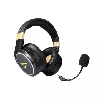Lexip Metaltech austiņas – bezvadu, zema aizture, 32 stundu baterijas darbības laiks – Radiance Gold