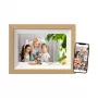 Braun DigiFrame 10W digitālais foto rāmis Balts, Koks 25,6 cm (10,1 collas) Skārienjutīgs Wi-Fi