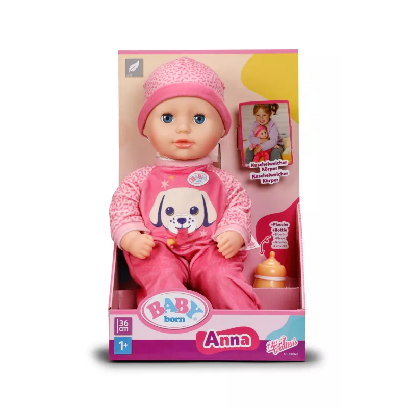 BABY born Anna Pink 36cm, lellīte, Sieviete, 3 gadi, Zēns/Meitene, 360 mm, Daudzkrāsu