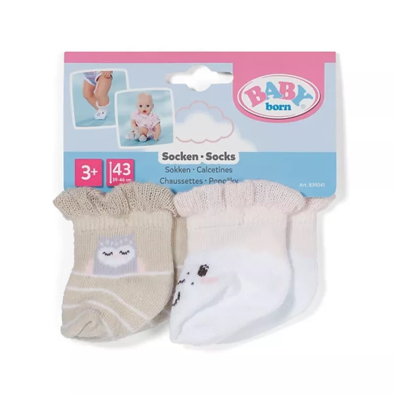 BABY born Zeķes Aita 2 pāri 43cm Leļļu zeķes