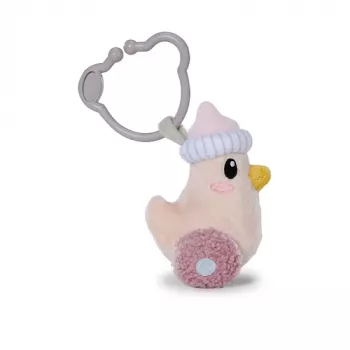 Flasche für Babys mit Rassel im Inneren und Clip, waschbar