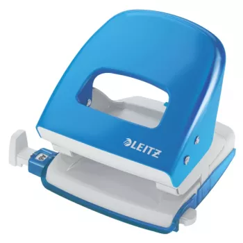 Leitz Hole Punch 5008 NeXXt, 2-caurumu, 30 lapām, zils, metāla, 8 cm, A6, 5,5 mm