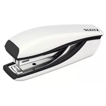 Leitz NeXXt WOW metāla mini skavotājs, 10 lapas, melna, balta, P2, metāls, 80 g/m², 3,5 cm
