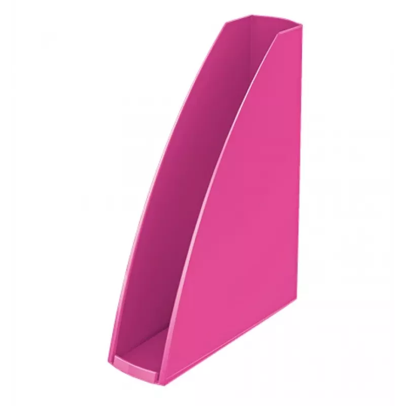 Leitz žurnālu turētājs WOW, rozā, plastmasa, A4, 258 mm, 75 mm, 312 mm