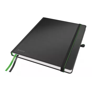 Leitz piezīmju grāmatiņa Complete iPad izmēra, līnijota, 96 g, 80 lapas, melna, cietie vāki