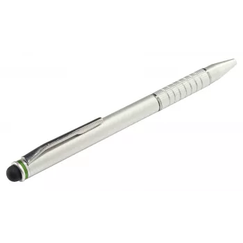 Leitz Stylus pildspalvas 2-in-1 Complete skārienjūtīgo ierīču ekrāniem, Universāla, Jebkurš zīmols, Sudraba krāsa, iPad, Alumīnijs, Silikons, 10 g