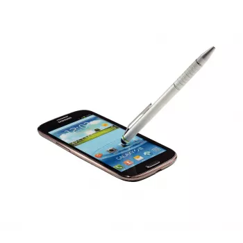 Leitz Stylus pildspalvas 2-in-1 Complete skārienjūtīgo ierīču ekrāniem, Universāla, Jebkurš zīmols, Sudraba krāsa, iPad, Alumīnijs, Silikons, 10 g