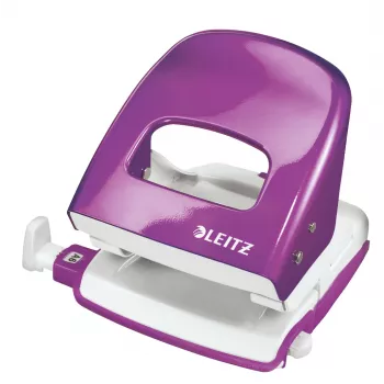 Leitz NeXXt caurumotājs WOW 5008, metāla, 2 caurumi / 30 loksnēm, 30 loksnes, purpursarkana, metāls, 8 cm, 5,5 mm, A5