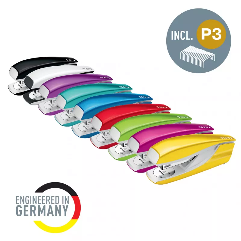 Leitz skavotājs WOW 5502 metāla 30 loksnēm, 30 loksnes, purpursarkana, P3, metāls, plastmasa, 80 g/m², 4 cm