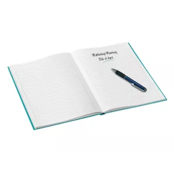 Leitz Piezīmju grāmata WOW A4 līniju, ar cietajiem vākiem, 90g/80 lapas, Raksts, Zila, A4, 80 lapas, 80 g/m², Līniju papīrs