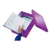 Leitz Click & Store WOW Vidēja izmēra uzglabāšanas kaste, violeta, kartons, 16,7 L, 281 mm, 200 mm, 265 x 335 x 188 mm