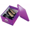 Leitz Click & Store WOW Vidēja izmēra uzglabāšanas kaste, violeta, kartons, 16,7 L, 281 mm, 200 mm, 265 x 335 x 188 mm