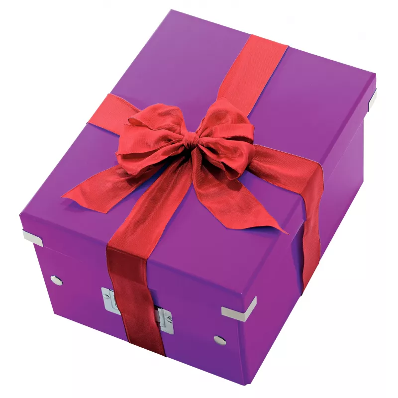 Leitz Click & Store WOW Vidēja izmēra uzglabāšanas kaste, violeta, kartons, 16,7 L, 281 mm, 200 mm, 265 x 335 x 188 mm