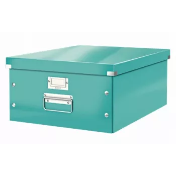 Leitz Click & Store WOW lielā uzglabāšanas kaste, tirkīzzila, kartons, 29,6 L, 1,28 kg, 1 gab.