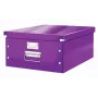 Leitz Click & Store WOW Large Storage Box, Purple, Carton, 1.28 kg