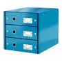 Leitz Click & Store WOW atvilktņu skapis (3 atvilktnes), zils, kartons, 2,21 kg