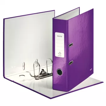 Leitz reģistrators 180° WOW POB/laminēts A4/80mm, A4, kartons, violets, 600 loksnes, 80 g/m², 8 cm