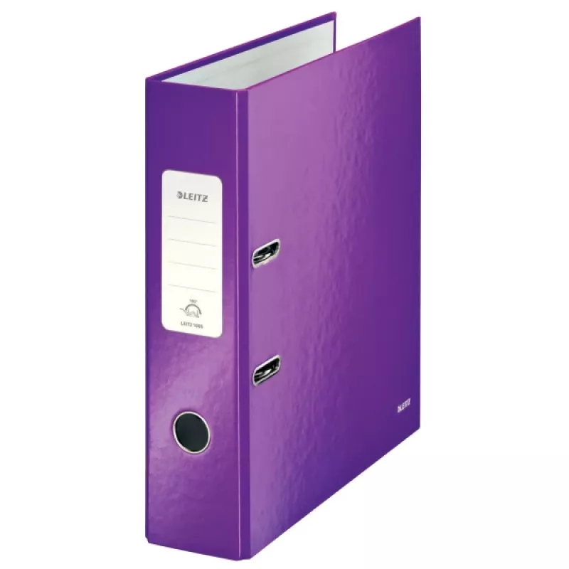 Leitz reģistrators 180° WOW POB/laminēts A4/80mm, A4, kartons, violets, 600 loksnes, 80 g/m², 8 cm