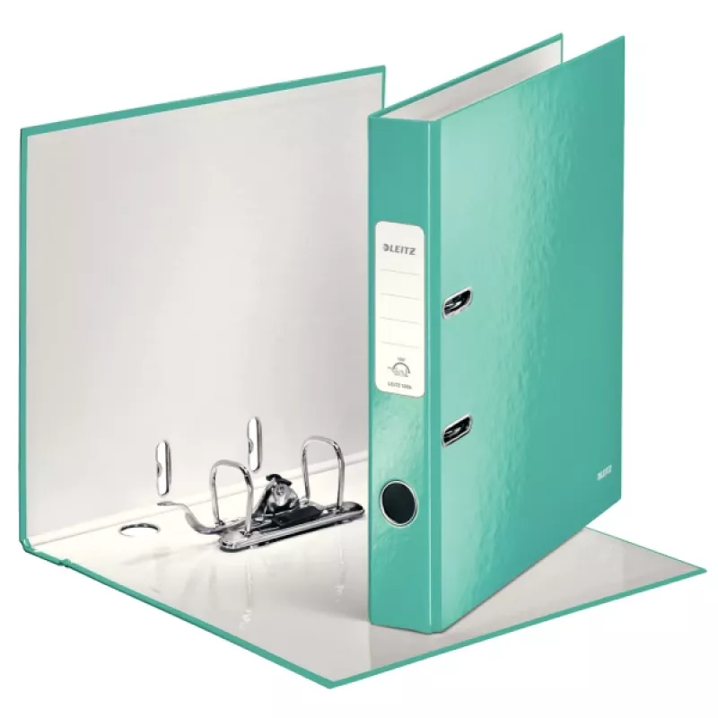 Leitz sviru arhīva mape 180° WOW POB/Laminēta A4/50mm, A4, Kartons, Tirkīza, 350 lapas, 80 g/m², 5 cm
