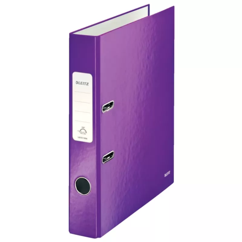 Leitz sviru arhīva mape 180° WOW POB/Laminēta A4/50mm, A4, Kartons, Violeta, 350 lapas, 80 g/m², 5 cm