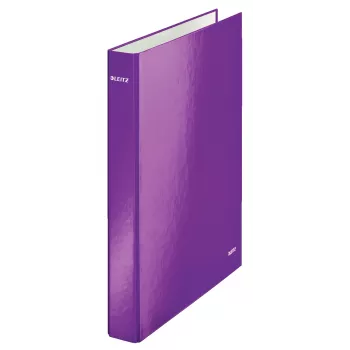 Leitz Ringbinder WOW Laminēts A4+ 2DR/25mm, A4, Kartons, violets, Balts, 250 loksnes, 80 g/m²