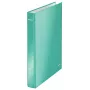 Leitz Ringbinder WOW Laminēts A4+ 4DR/25mm, A4, Kartons, Metālisks, Tirkīza, 230 loksnes, 80 g/m², 2.5 cm