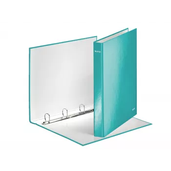 Leitz Ringbinder WOW Laminēts A4+ 4DR/25mm, A4, Kartons, Metālisks, Tirkīza, 230 loksnes, 80 g/m², 2.5 cm
