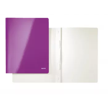 Leitz plakanā mape kartons/kartons WOW A4, A4, kartons, purpura, 250 loksnēm, 240 mm, 3 mm