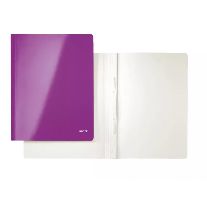 Leitz plakanā mape kartons/kartons WOW A4, A4, kartons, purpura, 250 loksnēm, 240 mm, 3 mm