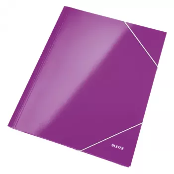 Leitz 3 atloku mape WOW Card/POB A4, A4, Polipropilēns (PP), Violeta, 250 lapas, 80 g/m², Papīrs