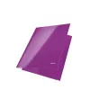 Leitz 3 atloku mape WOW Card/POB A4, A4, Polipropilēns (PP), Violeta, 250 lapas, 80 g/m², Papīrs