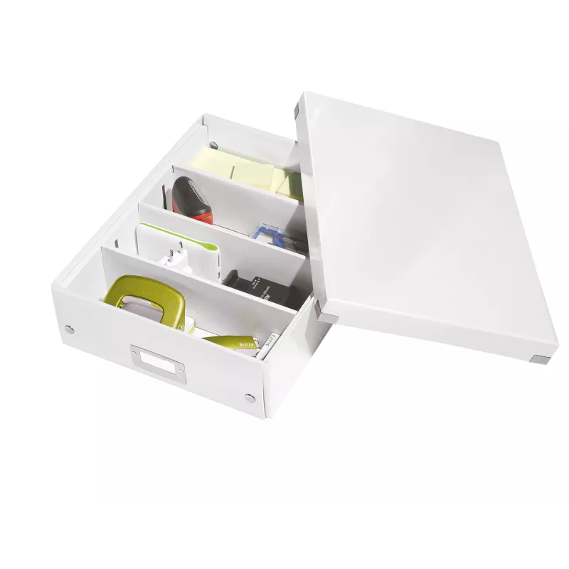 Leitz Click & Store WOW vidējā organizētājkaste, balta, kartons, 880 g